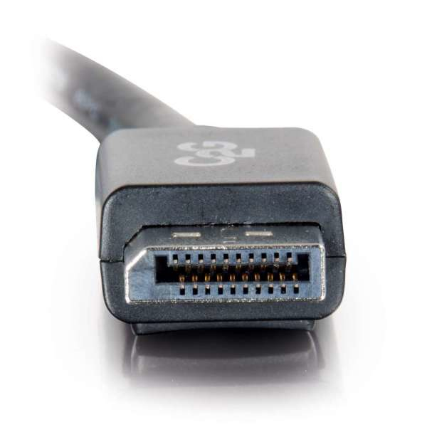 C2G 1m DisplayPort Cable with Latches 4K - 8K UHD M/M - Black Sort