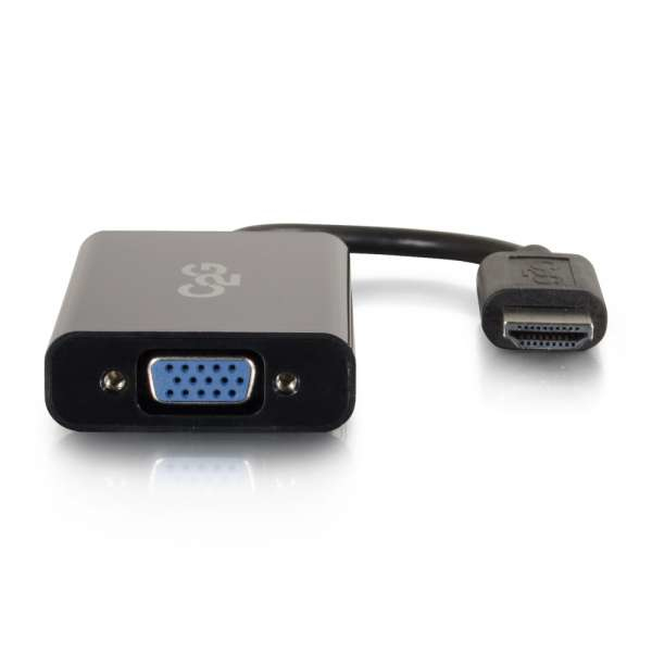 Miniatyrbillede 5 af 5: C2G 80501 0,2 m HDMI VGA (D-Sub) Sort