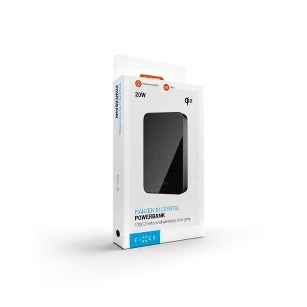 Miniatyrbillede 2 af 4: FIXED FIXZENMC-10-BK powerbank Lithium polymer (LiPo) 10000 mAh Trådløs opladning Sort