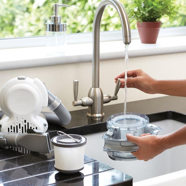 Miniatyrbild 21 av 22: Black & Decker PD1820L-QW handdammsugare Krom Utan påse