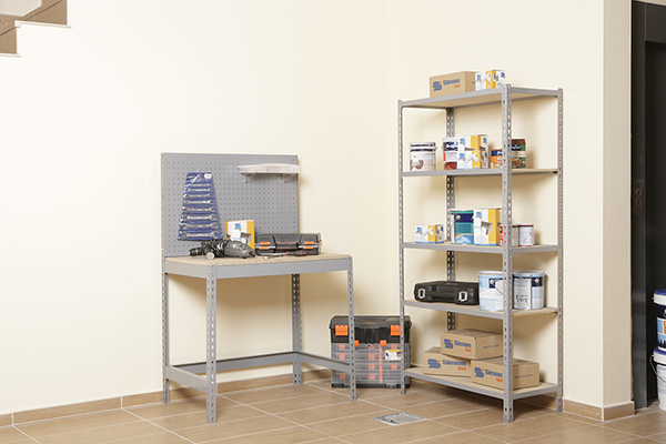 Miniatyrbillede 2 af 6: Simonrack Kit Maderclick 5/500 Træ Metal Grå, Naturtræ