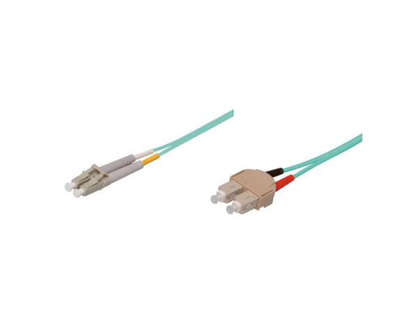 Alcasa 0.5m SC/LC InfiniBand och fiberoptisk kabel 0,5 m Blå