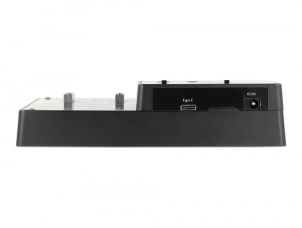 DeLOCK 64124 tallennusaseman telakointiasema USB 3.2 Gen 2 (3.1 Gen 2) Type-C Musta