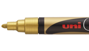 Uni-Ball ChalkGlass PWE5M OR kridt markør Guld 1 stk