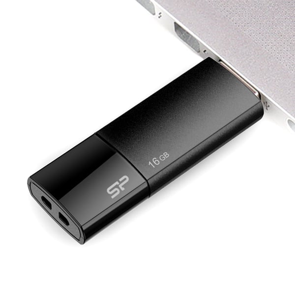 Pikkukuva 2 / 9: Silicon Power Ultima U05 USB-muisti 16 GB USB A-tyyppi 2.0 Musta