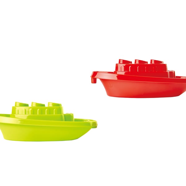 Hape E4091 spil, legetøj & mærkat til badet Badebåd Blå, Grøn, Rød
