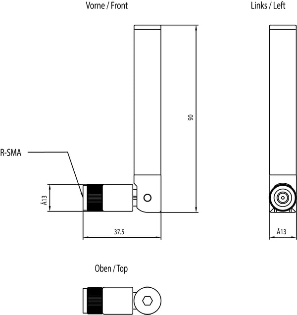 Miniatyrbillede 2 af 2: Siemens 6GK5795-4MB00-0AA0 antenne