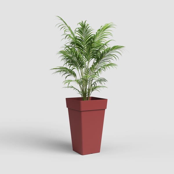 Artevasi Capri Square High Pot Rød 4 stk