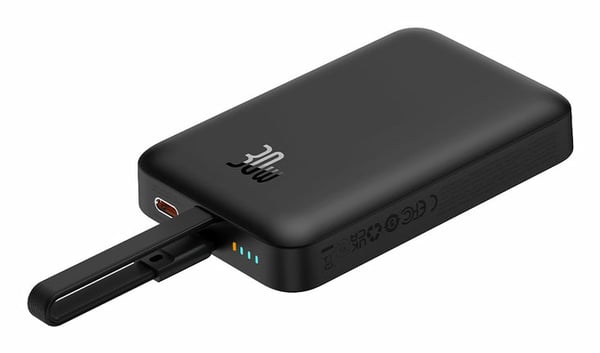 Baseus P1002210B113-00 powerbank Lithium polymer (LiPo) 10000 mAh Trådløs opladning Hvid