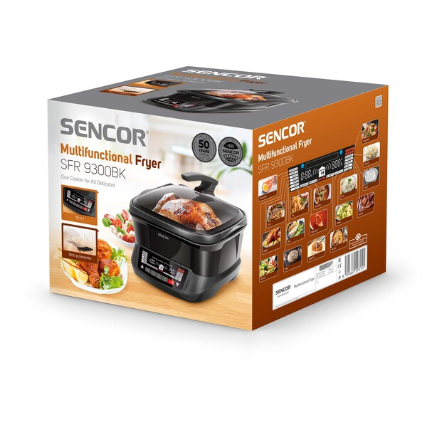 Miniatyrbillede 7 af 31: Sencor SFR 9300BK frituregryde Enkelt 4,8 L Enkeltstående 1800 W Sort