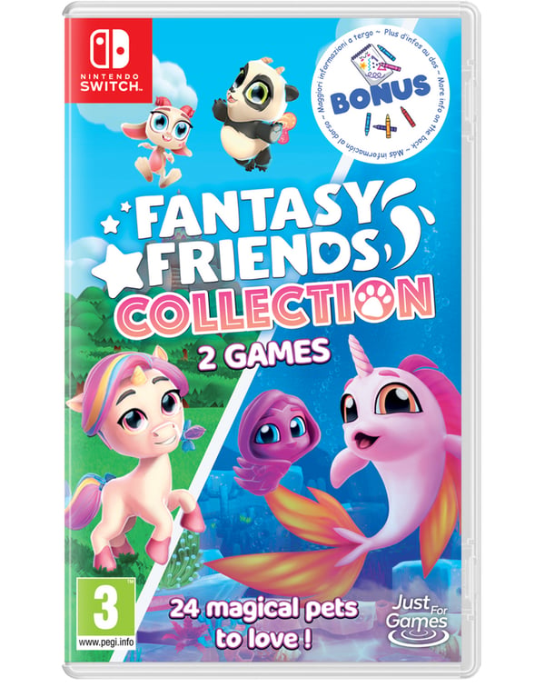 Just for Games Fantasy Friends Collection (1+2) Standard Tyska, Engelska, Spanska, Franska, Italienska Nintendo Switch