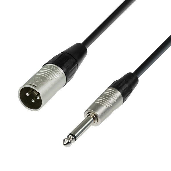 adam hall K4MMP0150 lydkabel 1,5 m XLR 6.35mm Sort