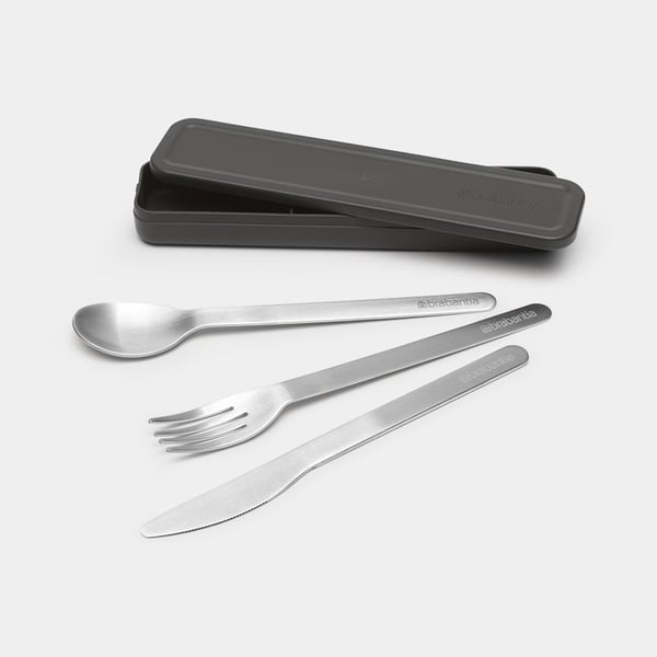 Miniatyrbillede 2 af 6: Brabantia Make & Take bestiksæt 3 stk Grå, Rustfrit stål
