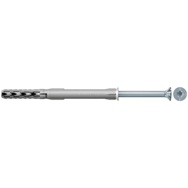 Fischer 46265 skrueanker og vægudtag 50 stk Skrue og vægstiksæt 120 mm