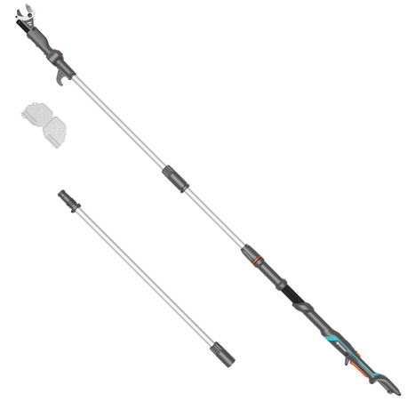 Pikkukuva 1 / 5: Gardena 14776-55 sähkökäyttöinen leikkuri Musta, Hopea 2,8 cm 18 V Litiumioni (Li-Ion)