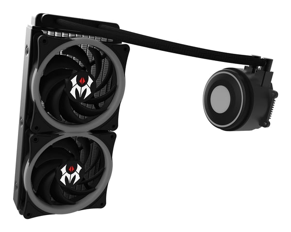 MRed AIRW-24 Computerkølesystem Processor Alt-i-en væskekøler 12 cm Sort 1 stk