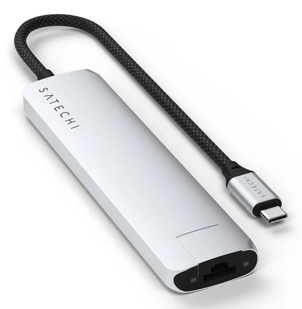 Satechi ST-P7SS keskitin USB Type-C 10000 Mbit/s Hopea
