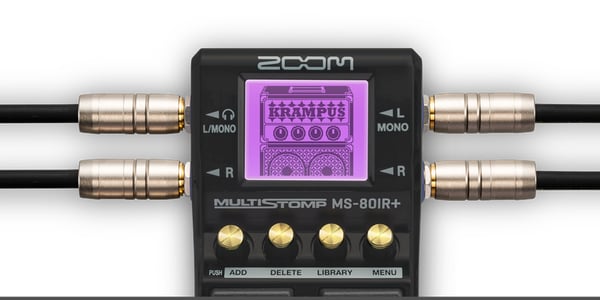 Zoom MS-80IR+ efektipedaali Laajennuspedaali Musta, Kulta