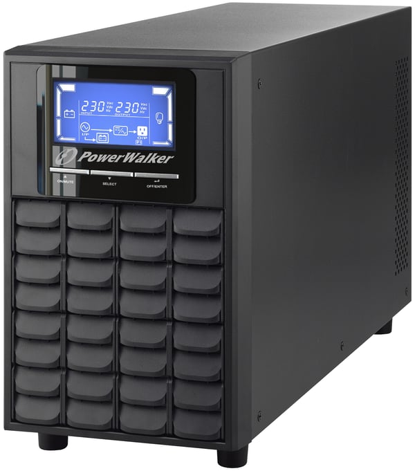 PowerWalker VFI 2000C LCD strömskydd (UPS) Dubbelkonvertering (Online) 2 kVA 1600 W 4 AC-utgångar