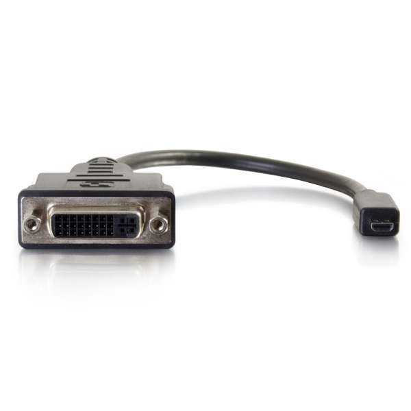Miniatyrbillede 3 af 5: C2G 80511 videokabel adapter 0,2 m Micro-HDMI DVI-D Sort