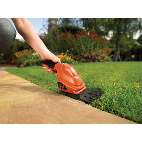 Black & Decker GSL200-QW batteridrivna trädgårdssaxar 8 cm 3,6 V Litium Svart, Orange
