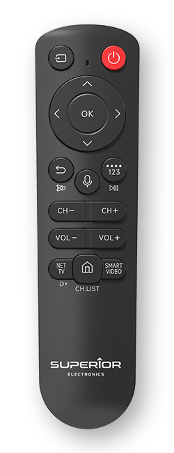 Miniatyrbild 1 av 2: Superior SUPTBB002 fjärrkontroll Bluetooth TV Tryckknappar