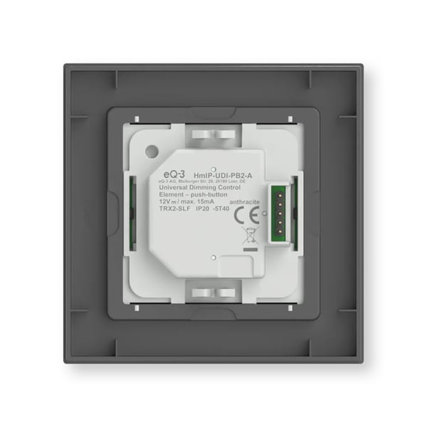 Miniatyrbillede 4 af 6: Homematic IP HmIP-UDI-PB2-A lyskontakt Anthracit
