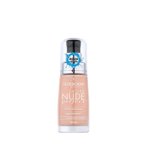 Deborah Milano 24ore Nude Perfect Foundation 30 ml 35 g Pumpflaska Vätska 2 Fair