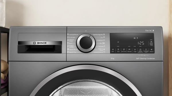 Miniatyrbillede 2 af 12: Bosch Serie 6 WQG245DRES tørretumbler Fritstående Front-læsning 9 kg Grå
