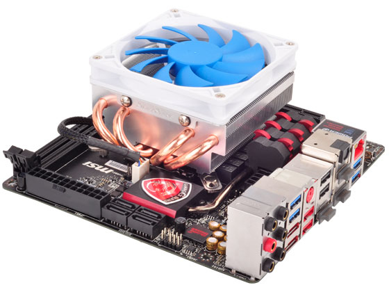 Silverstone SST-AR06 kylsystem för dator Processor Kylare 9,2 cm Blå, Vit