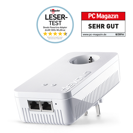 Miniatyrbild 2 av 11: Devolo WiFi Repeater AC 1000 Mbit/s Vit
