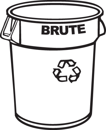 Rubbermaid Brute 2620-73 75,7 L Rund Polyethylen Blå