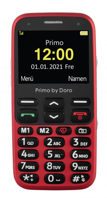 Doro Primo 368 5,84 cm (2.3") 92 g Svart, Röd Seniortelefon