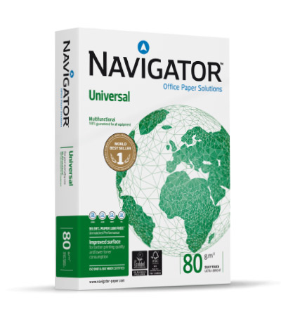 Navigator UNIVERSAL printpapir A4 (210x297 mm) Silke 500 ark Hvid