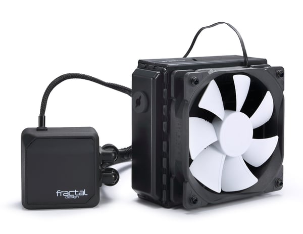 Pikkukuva 1 / 10: Fractal Design T12 Suoritin All-in-one-nesteenjäähdytin 12 cm Musta, Valkoinen