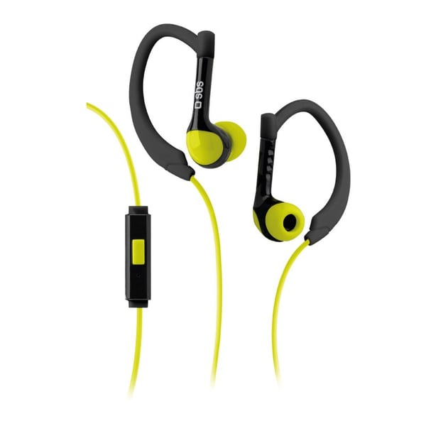 SBS TESPORTINEARK hovedtelefoner/headset Ledningsført Ørekrog Sport Gul