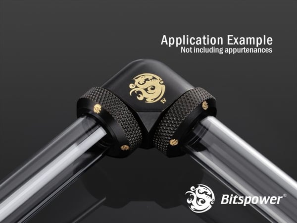 Bitspower Carbon Black Kompressionskrök