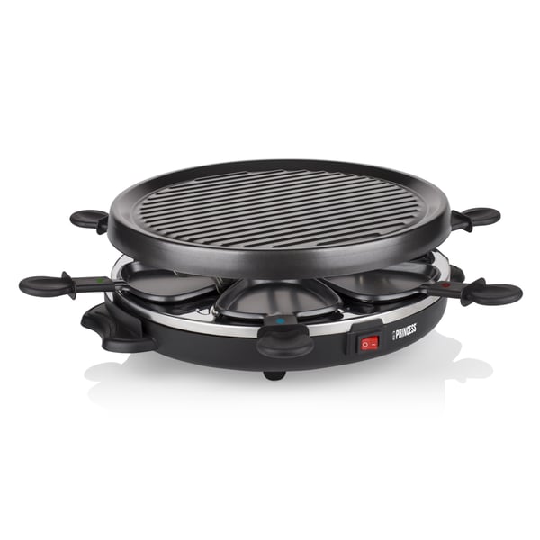 Princess 162725 raclettepannu 6 henkilö(t) 800 W Musta