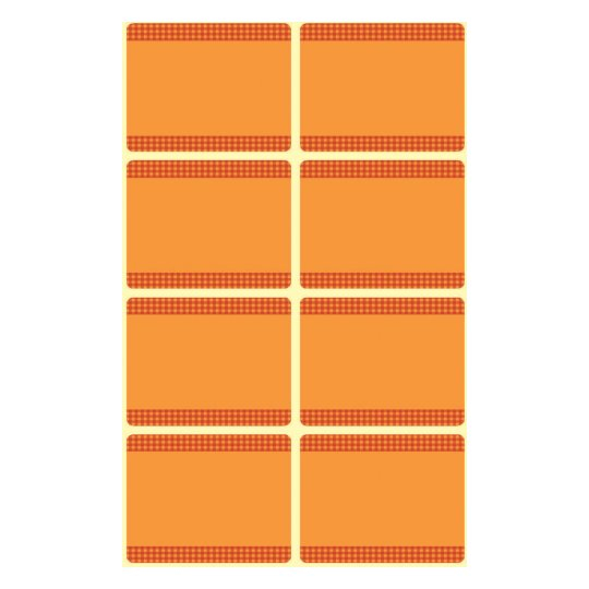 Avery 59370 självhäftande etiketter Rundad rektangel Orange 40 styck