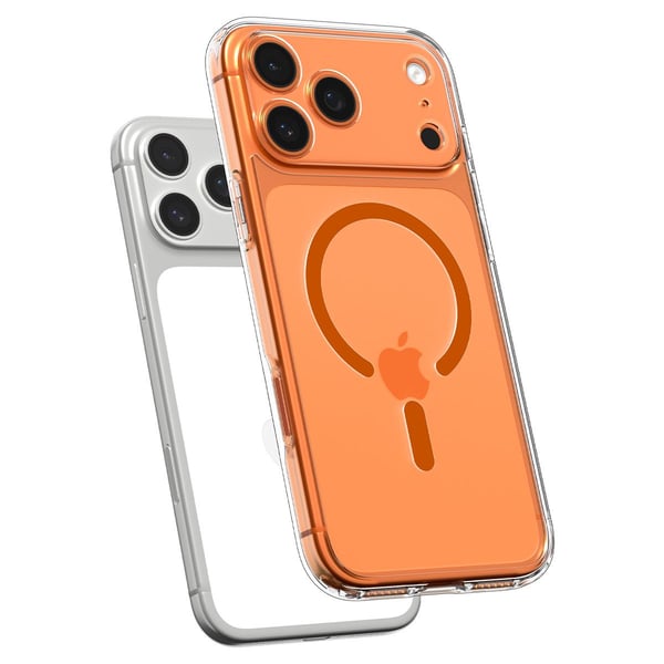 Spigen Ultra Hybrid (MagFit) mobiltelefon etui 16 cm (6.3") Cover Orange, Transparent