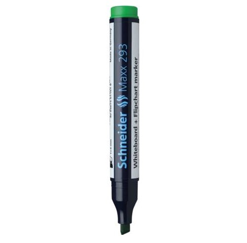 Miniatyrbillede 3 af 3: Schneider Schreibgeräte Maxx 293 speedmarker 10 stk Mejselspids Grøn