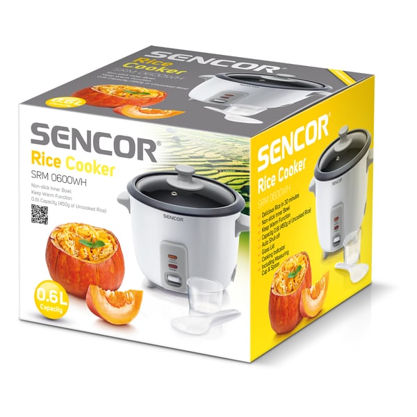Sencor SRM 0600WH riisinkeitin 0,6 L 300 W Harmaa
