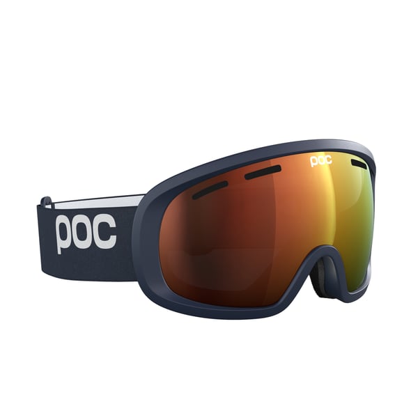 POC Fovea Mid slalomglasögon Marinblå Barn Orange Cylindrisk (flat) glas
