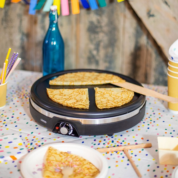 Livoo DOC239 crepejärn 1 crepe/-s 1350 W Svart