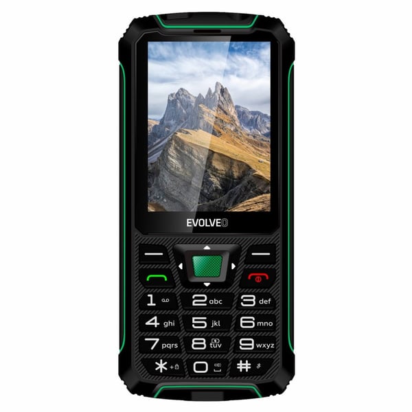 Evolveo StrongPhone SPW4RD 7,11 cm (2.8") 170 g Svart, Grön