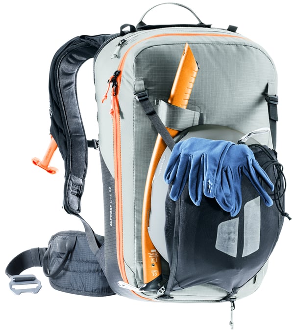 Miniatyrbillede 7 af 10: Lavinerygsæk Deuter Alproof Lite 22L - tin/sort