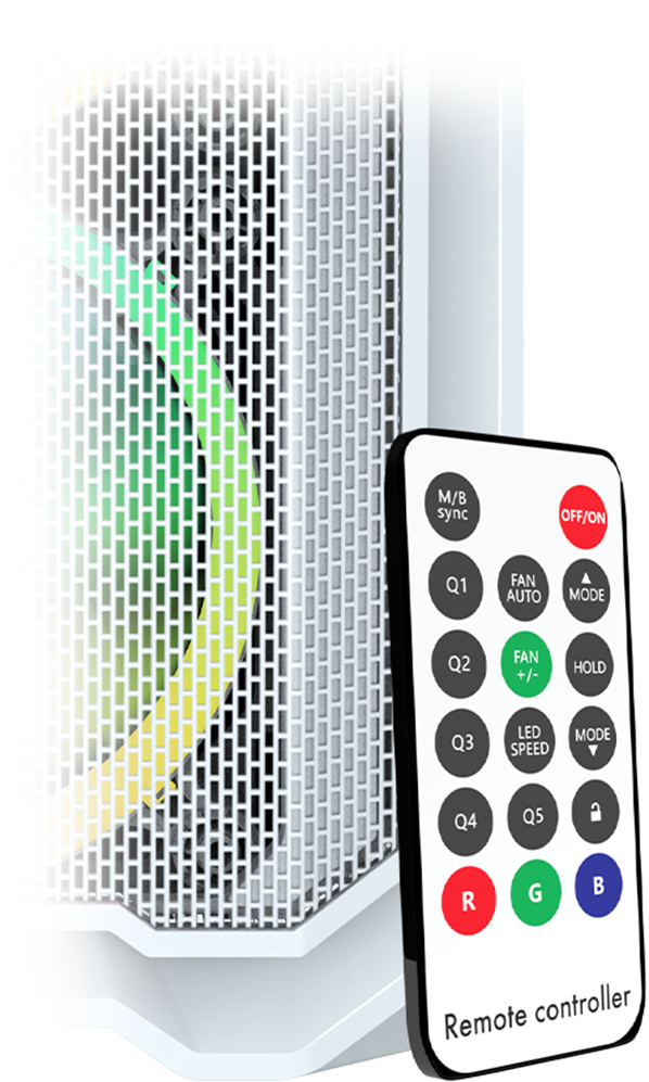 Aqirys WEZEN Midi Tower Valkoinen