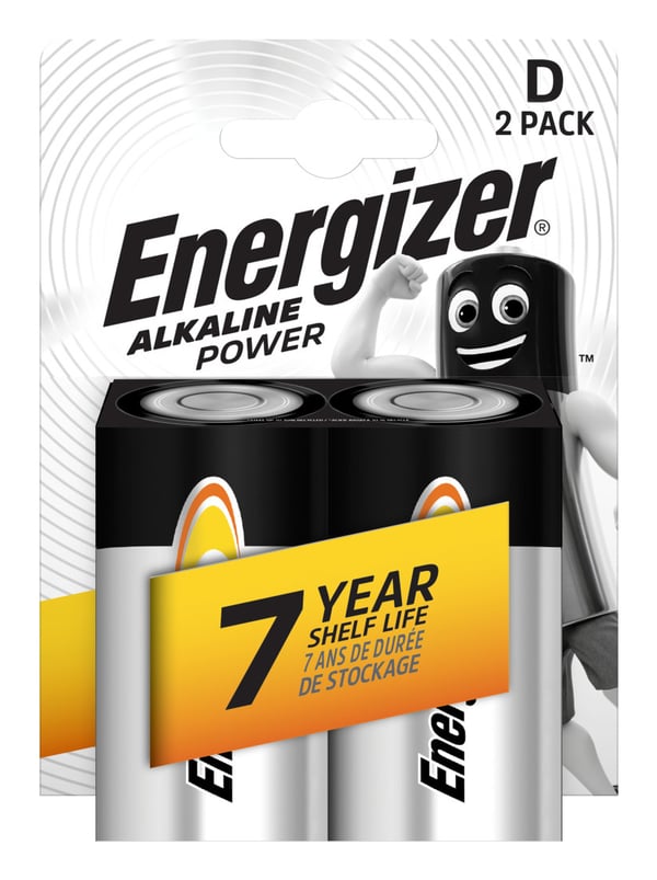 Energizer Alkaline Power Engangsbatteri D