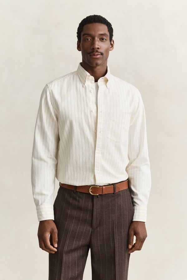 Gant 3263005-130 Skjorta Button down-krage Långärmad Bomull