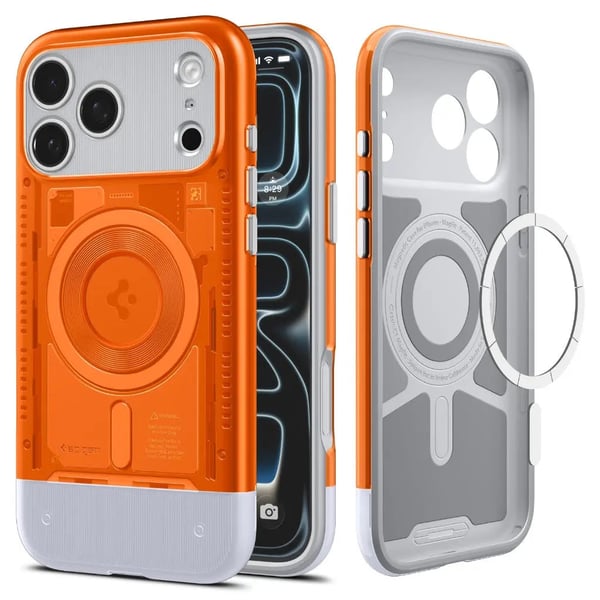 Spigen Classic C1 (MagFit) matkapuhelimen suojakotelo 16 cm (6.3") Suojus Oranssi